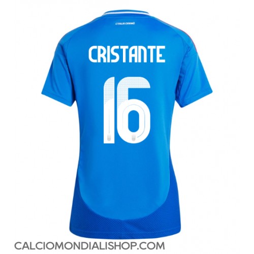 Maglie da calcio Italia Bryan Cristante #16 Prima Maglia Femminile Europei 2024 Manica Corta